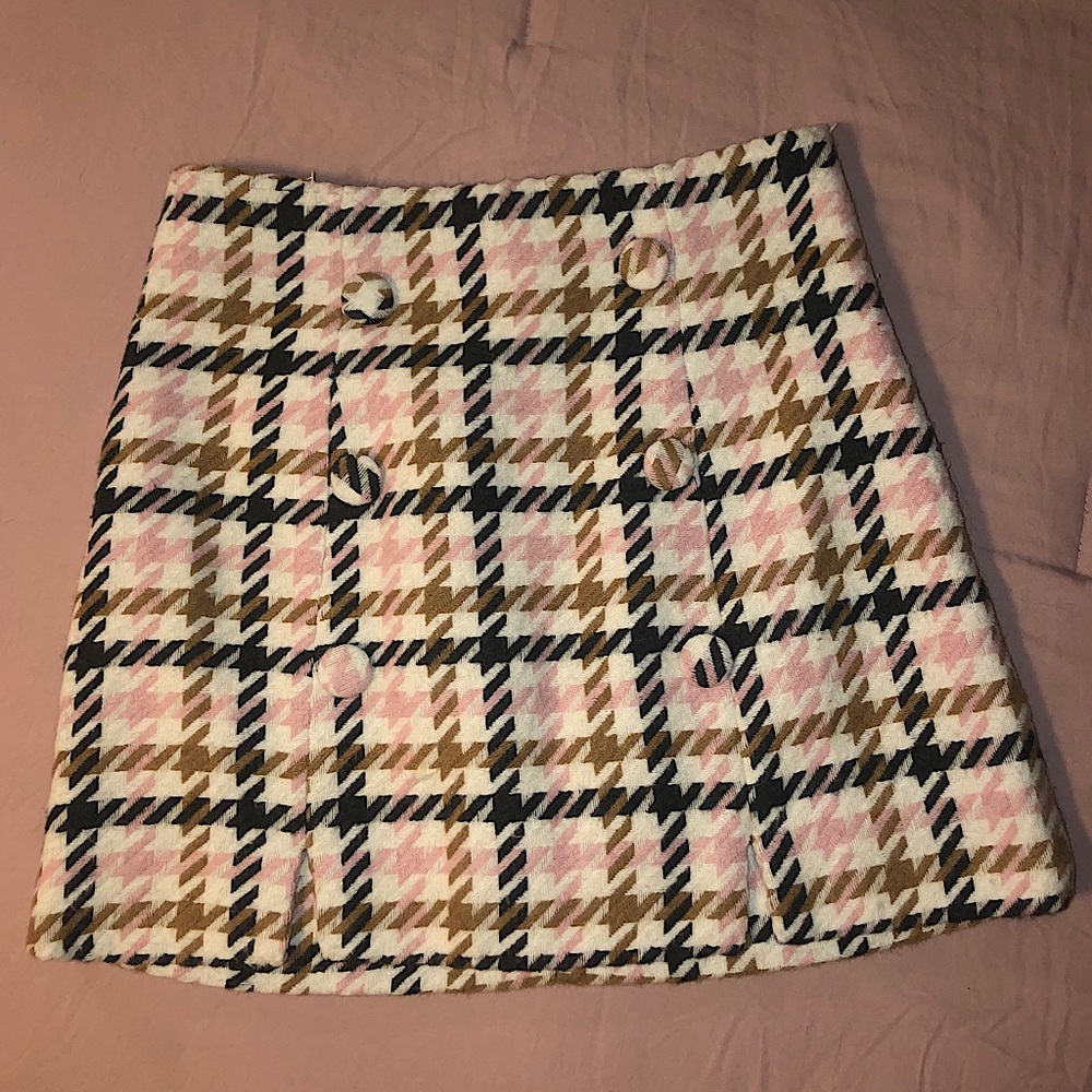 Plaid Pink Skirt